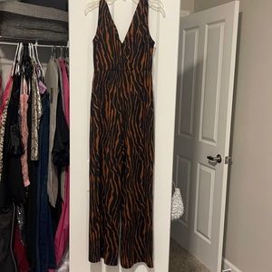 Tiger print jumpsuit
